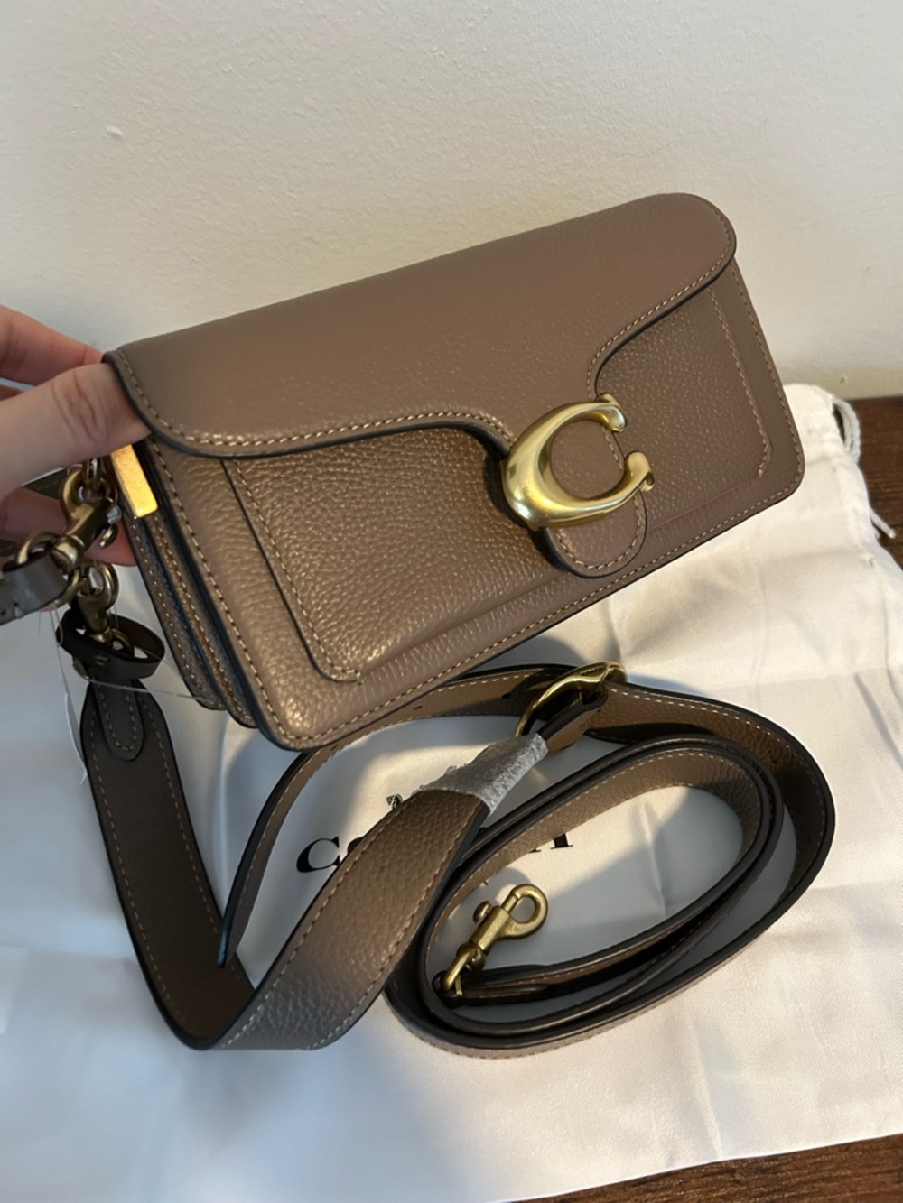 Coach Tabby Polished Pebble Leather Shoulder Bag 20